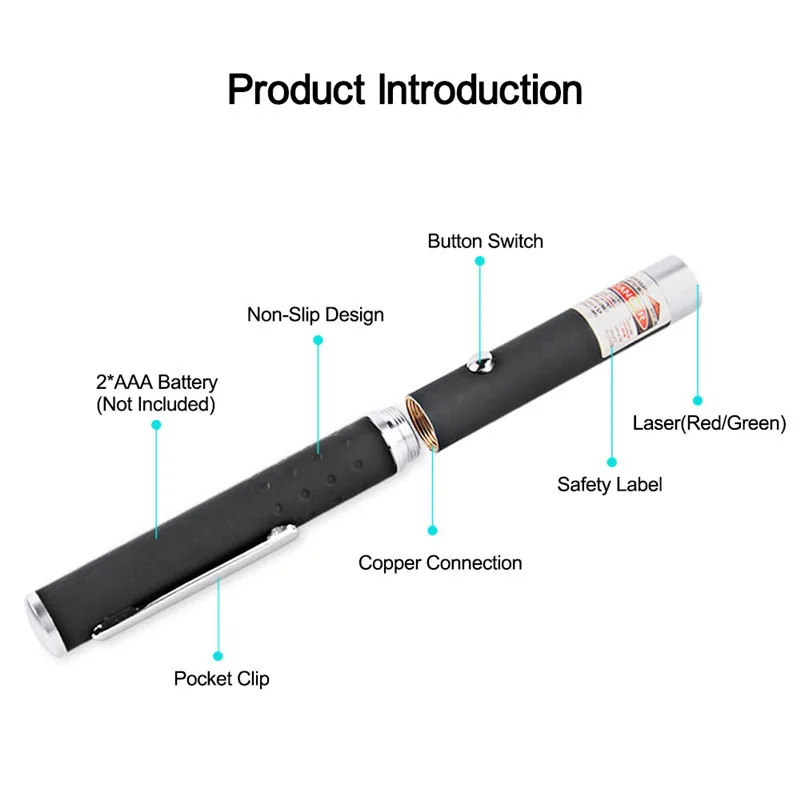 Laser Sight Pointer 5MW High Power Green Blue Red Dot Laser Light Pen Laser Pointer Pen For Night Teaching Hunting 5mw 532nm