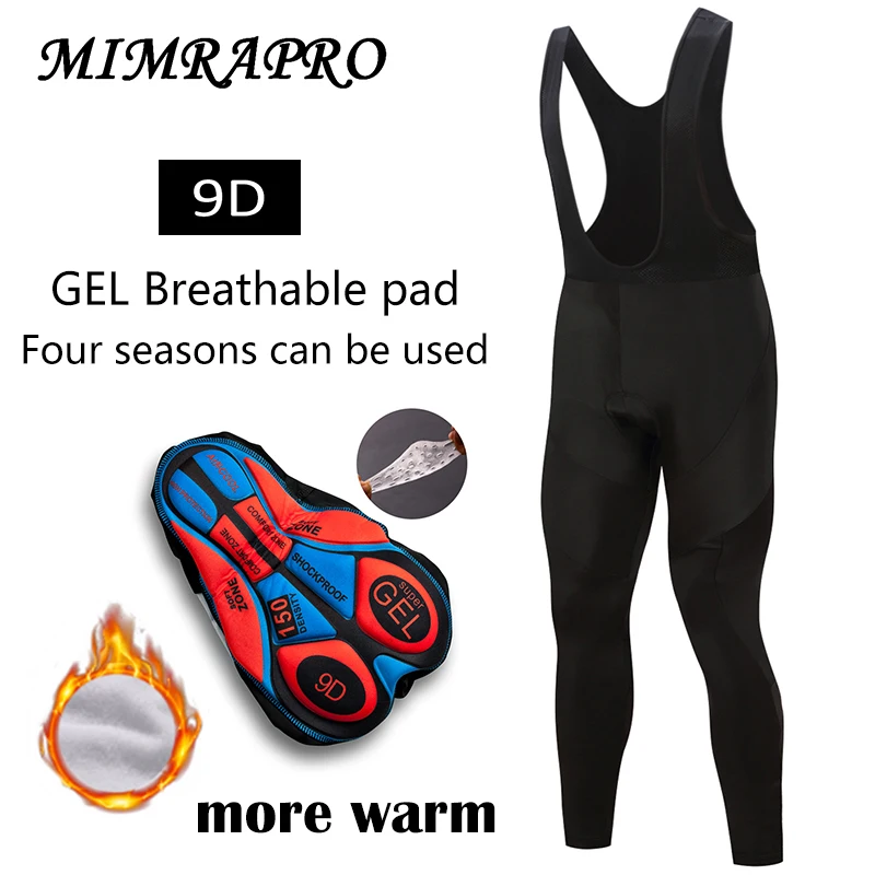

HOT,2019 MIMRAPR BIB CYCLING Pants LONG Sleeve Cycling Clothing add Thickness style Riding Pants Cashmere Keep warm 02-205