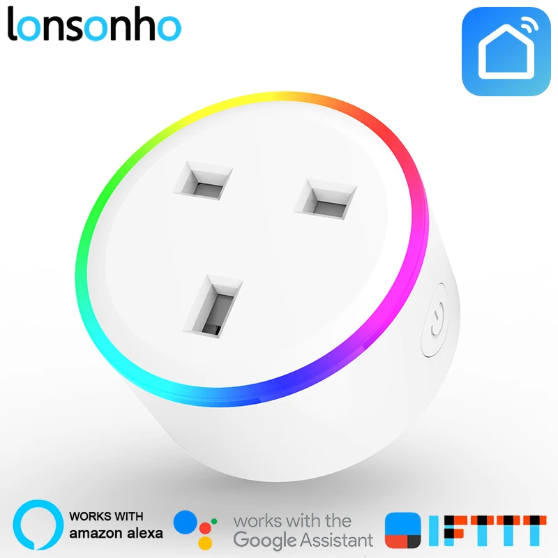 Lonsonho Smart Socket WiFi Smart Plug 10A UK Plug Outlet Smart Life Works With Google Home Mini Alexa IFTTT Lonsonho Smart Socket WiFi Smart Plug 10A UK Plug Outlet Smart Life Works With Google Home Mini Alexa IFTTT