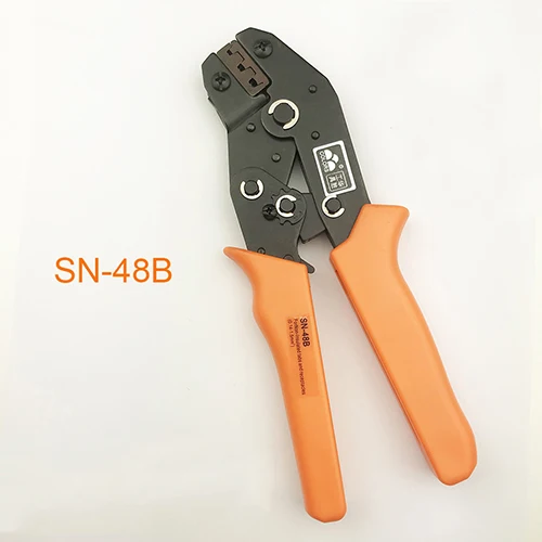 48b plier Обжимной инструмент для 4,8 6,3 клемм щипцы sn-48b обжимные плоскогубцы провода 0,5-мм2 alicate AWG 20-15 ручной инструмент krimptang - Цвет: 48b plier