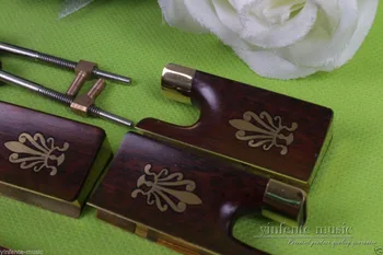 

violin bow parts 5 set SnakeWood violin bow frog Top grade good inlay #Y621
