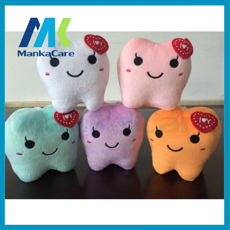 3 pcs Tooth type Soft stuffed toy Creative Dental Cuddly Gift Tooth toy