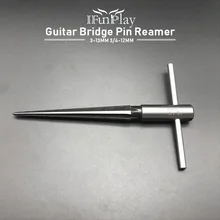 Гитарный мост штырьковое отверстие ручной расширитель звукосниматель lutier инструмент Т-образная стальная ручка коническая 6 рифленая фаска Reaming DIY работник по дереву