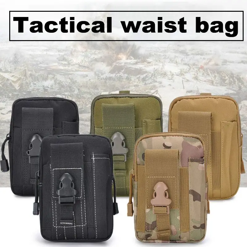 

Outdoor Sport Casual Tactical Military Belt Molle Waist Bag Men's Mountaineering Waist Fanny Pack Phone case Camping Hunting Bag