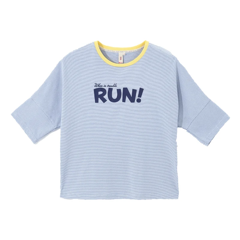 Toyouth Striped t-shirt mujeres 2018 verano golpeó Color Batwing media manga suelta letra impresa camiseta femenina Camisetas Mujer Toyouth Striped t-shirt mujeres 2018 verano golpeó Color Batwing media manga suelta letra impresa camiseta femenina Camisetas Mujer
