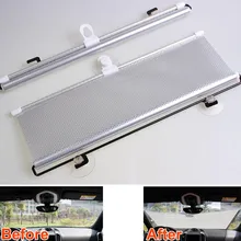 BBQ @ FUKA 50 cm Portatile Tenda A Rullo Tenda Parabrezza Riflettente Parasole Shield Visiere Auto Decorazione Esterna di Protezione