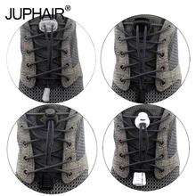 JUP 3 Sets 12Pcs Gear Tactical Outdoor Hiking Shoes Shoelaces Tightening Non-Slip Buckle Shoelaces Flat Round Buckle Clip Buckle