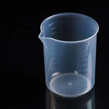 5pcs/lot Capacity 1000ml Low Form Beaker Chemistry Laboratory Borosilicate PP Plastic Transparent Beaker Thickened with spout