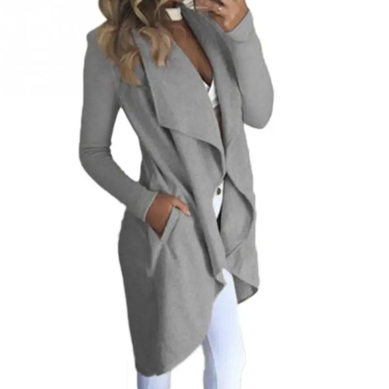 Goedkoop Nieuwe Herfst Mode Vrouwen Katoenen Trenchcoat Casual Lange Bovenkleding Losse Kleding Voor Lady