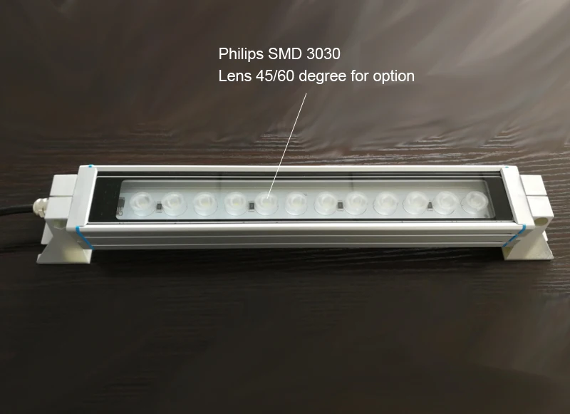 led machine lamp with lens 60-45 degree 12w-