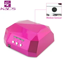 KADS Professional nail uv lamp sense lamp 36W printing flower design Diamond shape LED UV CCFL Light Gel Lamps Nail Dryer