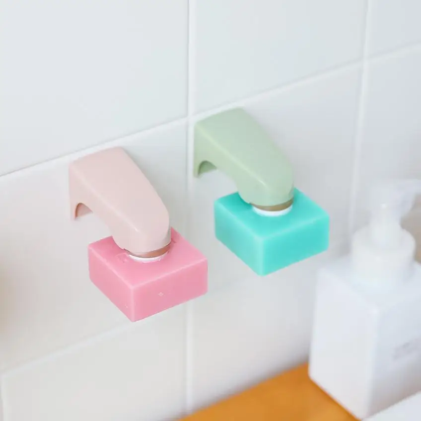 

2018 Brand new and high quality Magnetic Soap Holder Prevent Rust Dispenser Adhesion Wall Attachment Dishes 2qw0709