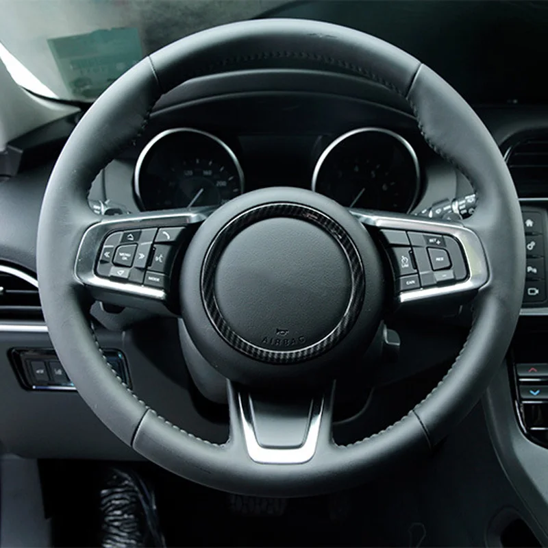 Авто ABS хромированное кольцо для украшения руля наклейка логотип наклейки рамка