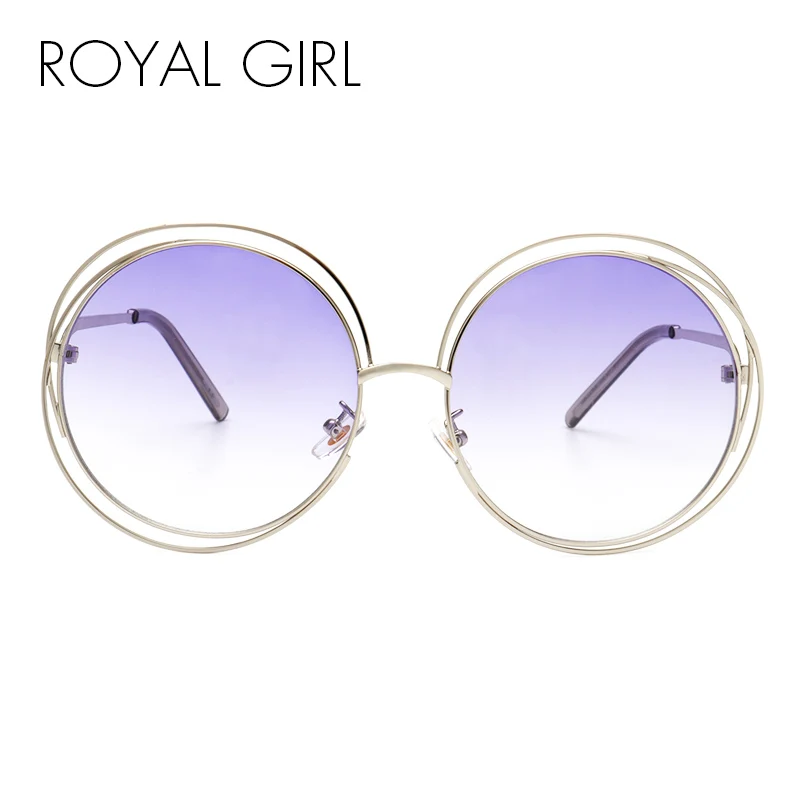 Royal Girl Качество Pretty Women Branded Designer прозрачных круглых очков Солнцезащитные очки