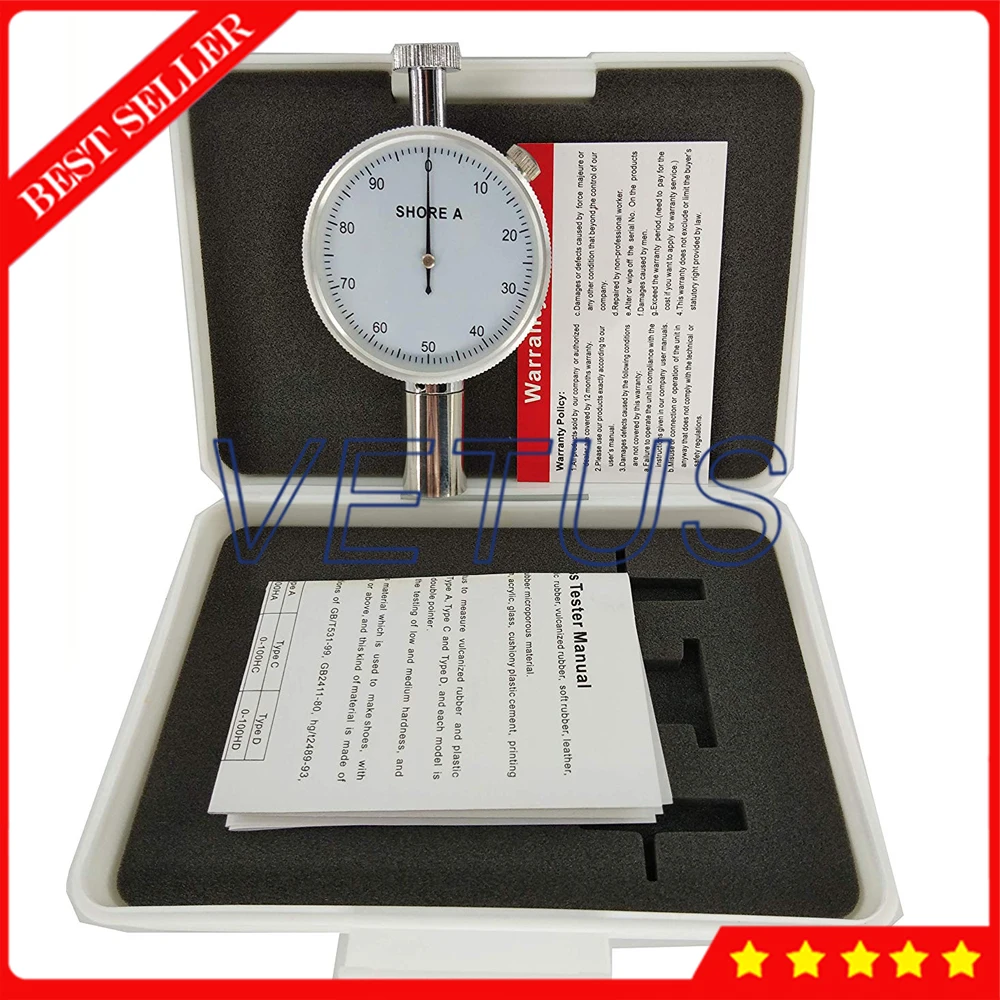 LX A 1 Shore A Durometer Hardness Tester meter Sclerometer Hardness Tester with single needle