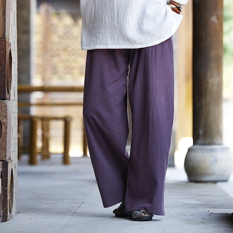 2017 New Spring Solid Elastic Waist Linen Cotton Women Harem Pants Summer Loose Casual Brand 