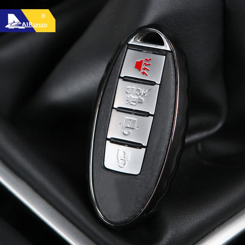 Чехол для ключей Airspeed TPU Nissan Tiida Qashqai X trail Kicks March Teana Maxima Sylphy Sunny Murano Bluebird Livina|Футляр