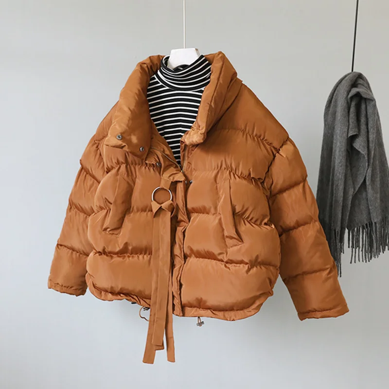 winter jacket women Stand collar thickening warm fashion casual black loose women parka plus size 2017 new