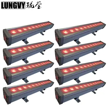 

Free Shipping (8pcs/lot) Waterproof 12x4W RGBW 4in DMX 4/8CH Led Wall Washer RGBW Professional DMX Stage Light Outdoor Use