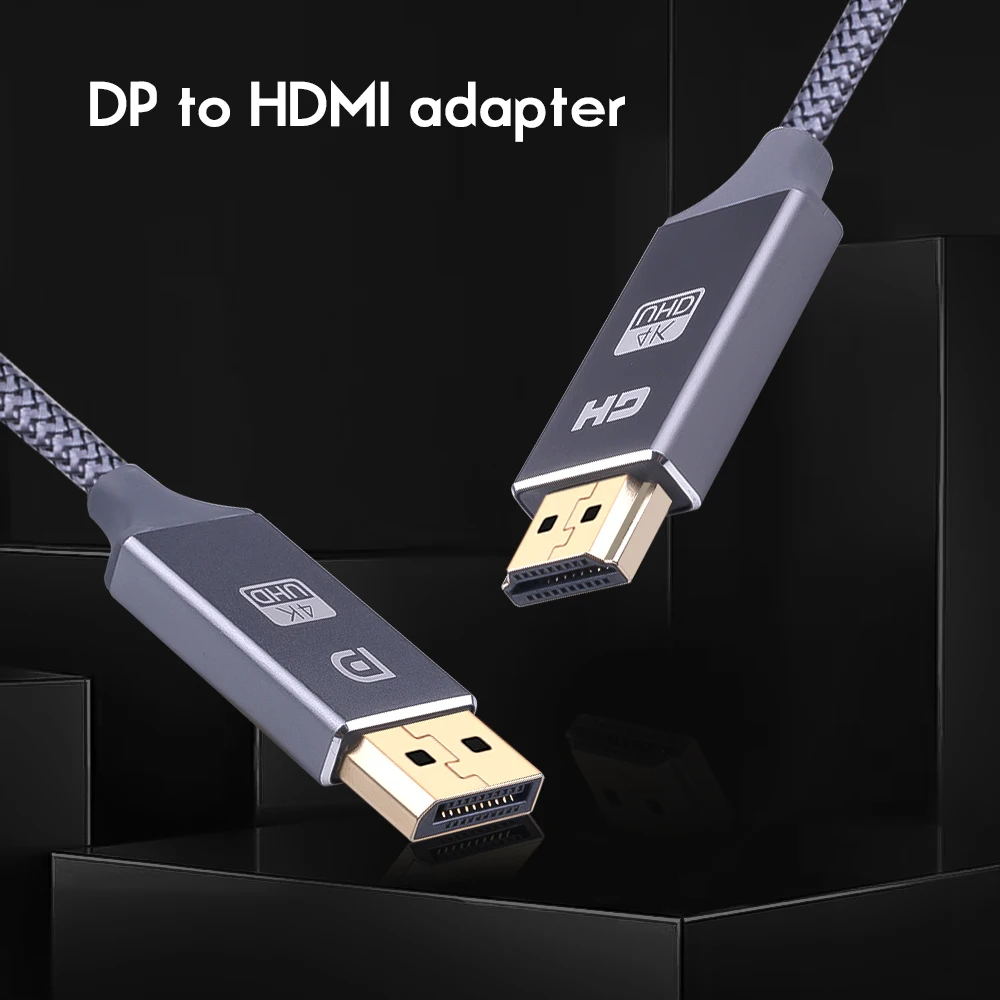 Дисплей порт к HDMI кабель 4 30 Гц Адаптер DP для проектора lenovo ноутбука дисплей