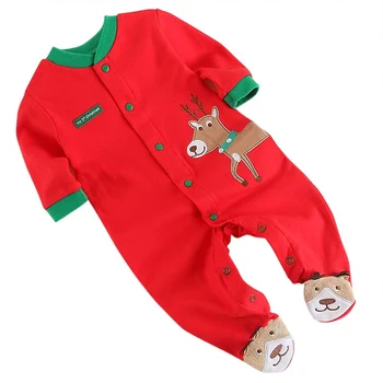 

Baby Boys Girls Rompers Outfits Kids Cartoon Christmas Clothes Cute Infant Baby Long Sleeve Jumpsuit