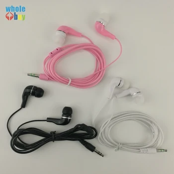 

100pcs Universal Earphones 3.5mm In-Ear Wired Earphone Earbuds Stereo 1m for Samsung Huawei Xiaomi IPhone 6