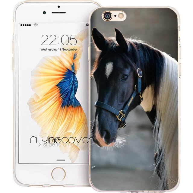 coque iphone 8 cheval silicone