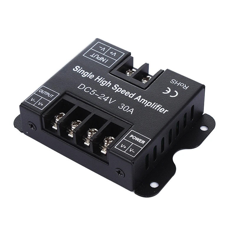HKZZI DC 12 24V 30A Одноцветный повторитель Данных светодиодный Усилитель сигнала
