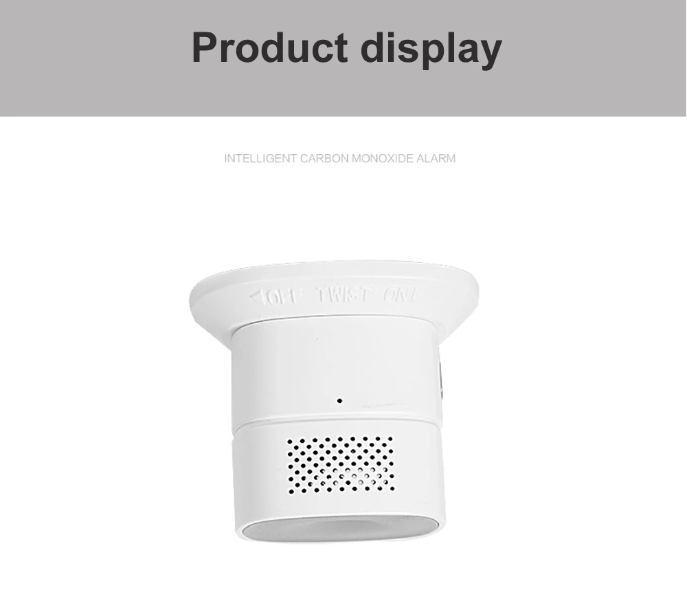 alarm siren Zigbee3.0 Carbon Monoxide Detector CO Gas Alarm Sensor Control Compatible with SmartThing Conbee stick Zigbee Gateway/Hub ring alarm keypad buttons