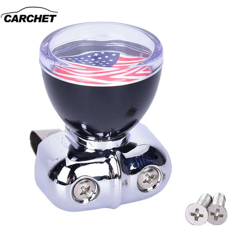 CARCHET Car Styling Power Assisted Ball,USA American Flag Steering