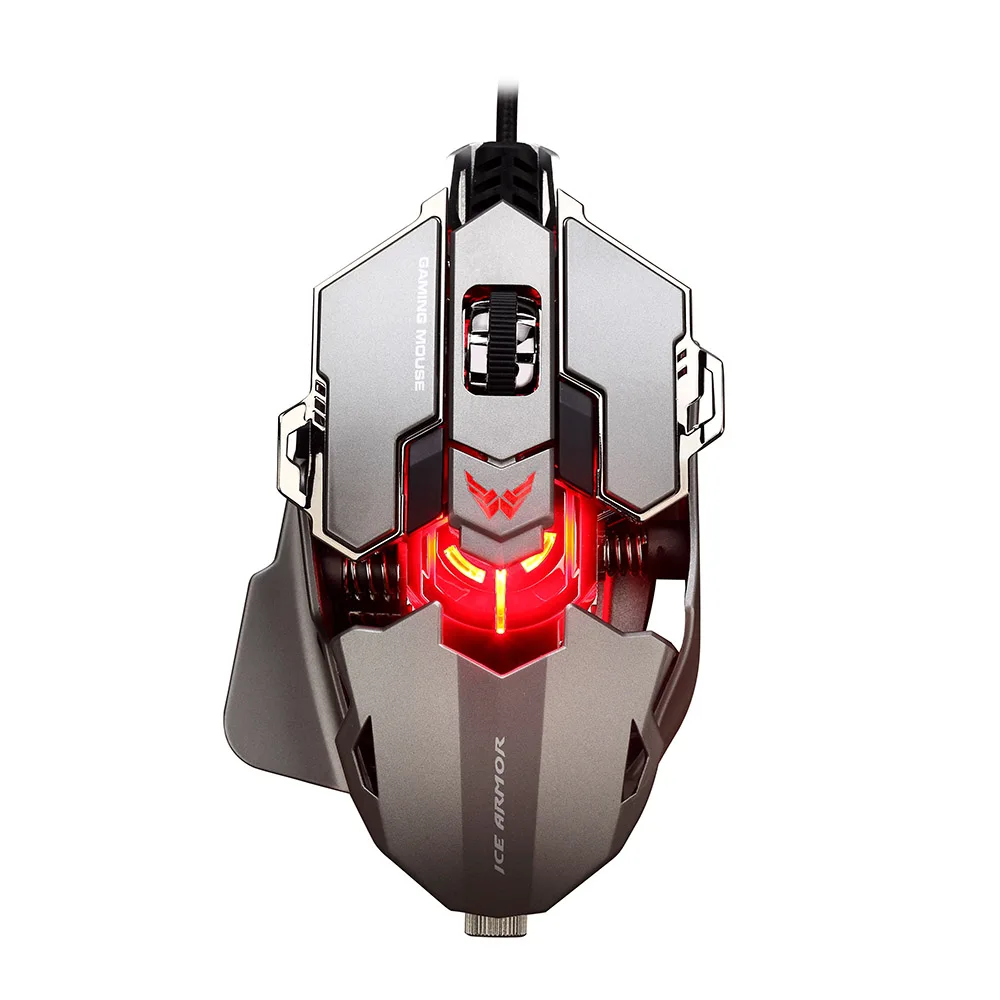 

Professional USB Wired Gaming Mouse with 9 Button 4000 DPI LED Optical Mouse Gamer Mice Ergonomic Design for PC Laptop