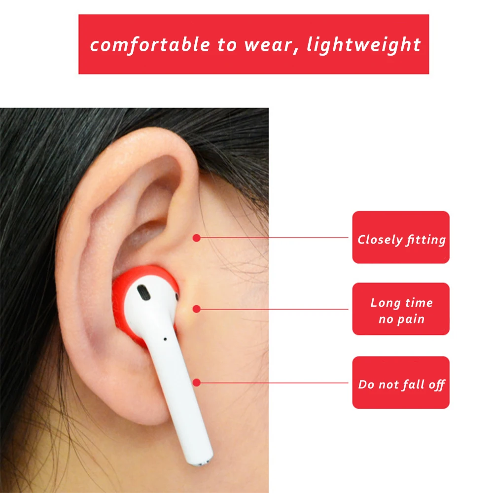 4 In 1 Silicone Case Cover Watchband Holder Anti-lost Strap Eartips For Apple AirPods Wireless Earphone Accessories Case Bags