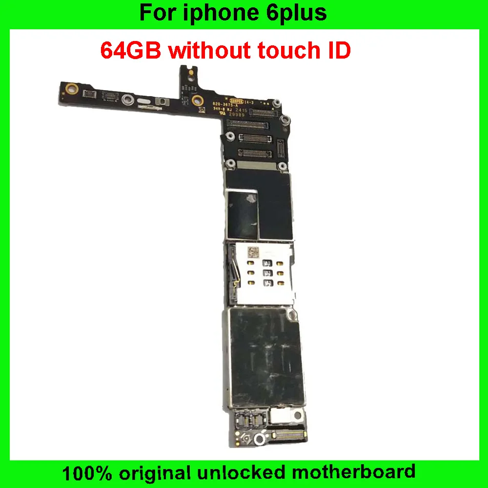 bilder für Gute arbeits 64 gb mainboard ohne fingerprint für iphone 6 plus ursprünglichen motherboard ohne touch id ios systemplatine bilder für Gute arbeits 64 gb mainboard ohne fingerprint für iphone 6 plus ursprünglichen motherboard ohne touch id ios systemplatine