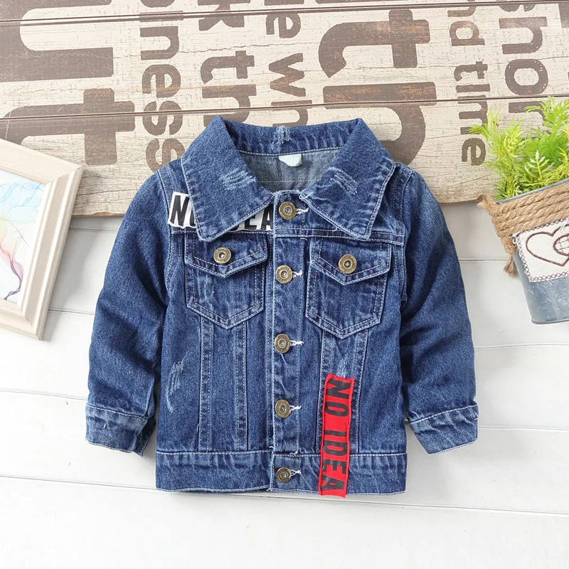 2019 Spring Denim Baby Boys Jackets Baby Blue Autumn Boys Coat For 1 2