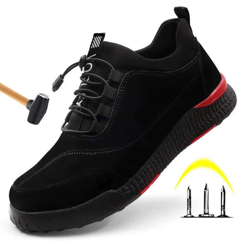 

Men Boots Safety Shoes Men Steel Toe Work Safety Boot Protective Work Boots Men Indestructible Shoes Casual Sneaker Men Shoes