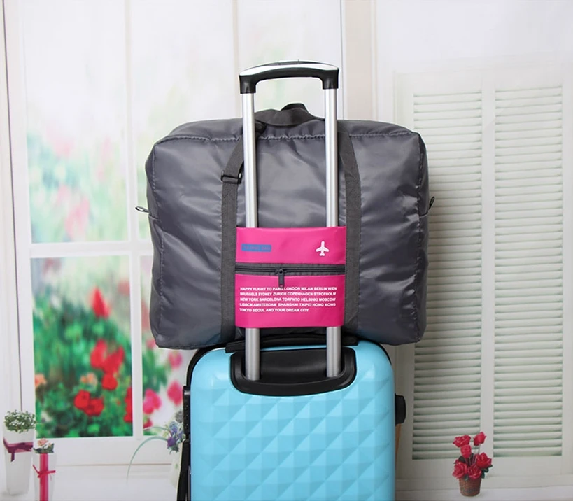 Bolsa de viaje plegable de alta calidad, de equipaje para almacenamiento de ropa, bolsas de vacío portátiles para ropa|folding travel|luggage vacuum bagssuitcase storage bag - AliExpress