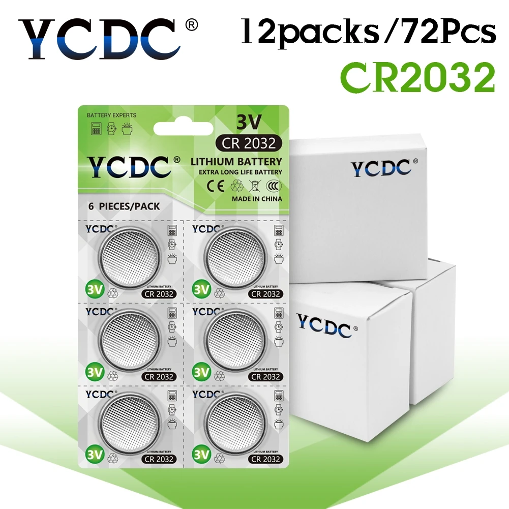 

49%off Sale 6pcs/card CR2032 3V 210mAh Lithium Button Coin Battery for Watches / Calculators / Toys / Electronic Devices