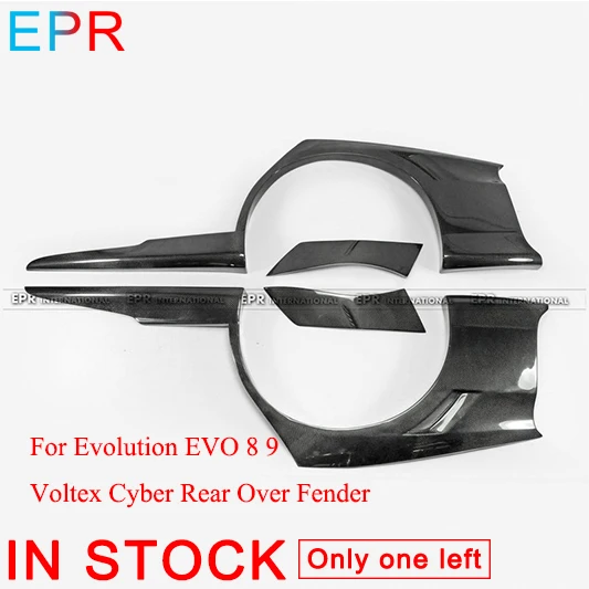 

For Evolution EVO 8 9 Voltex Carbon Fiber Cyber Rear Over Fender For Mitsubishi Glossy Fiber Bumpers Body Kit