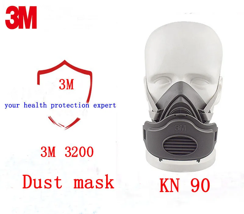 3 м 3200 Пылезащитная маска+ 10 шт. 3701 cn фильтр хлопок настоящий Респиратор маска для лица от пыли дым органический газ анти Пылезащитная маска