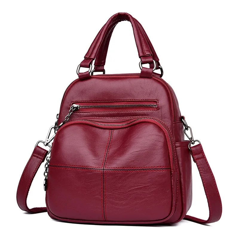 Pequeño Mini BOLSA DE MUJERES bolsas de hombro bolso de cuero genuino de las mujeres, Mochila mujer estilo coreano bolsa Mochila femenina