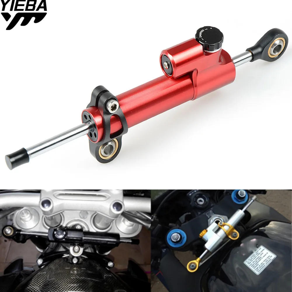 

Universal Motorcycles Steering Stabilizer Damper for HONDA CBR125R CBF1000 CB600F MSX125/GROM SUZUKI GSXR 600 750 1000 YZF R1 R3