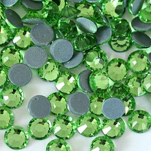 AAAAA качество свет Peridot горячей фиксации горный хрусталь ss6 ss10 ss16