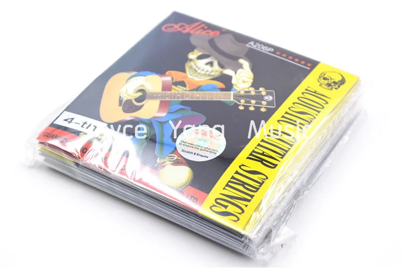 10 Pack A206P/032 Acoustic Guitar Strings D-4th Bl...