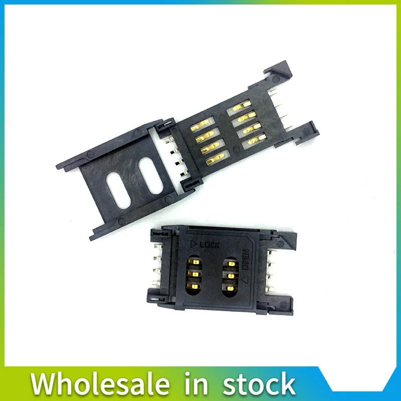 

5PCS SIM Card holder 6P SMT SMD 6 PIN Card Socket / 6pin Slot / Seats/ Holder connector for phone