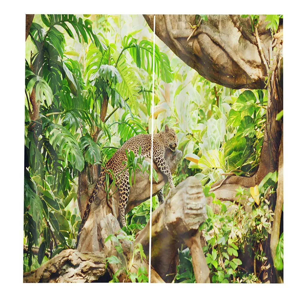 

20180404 Animal Curtains Living Bedroom 3d Wolf Curtain Window Drapes 170*200 Trendy Living Room Bedroom Blackout