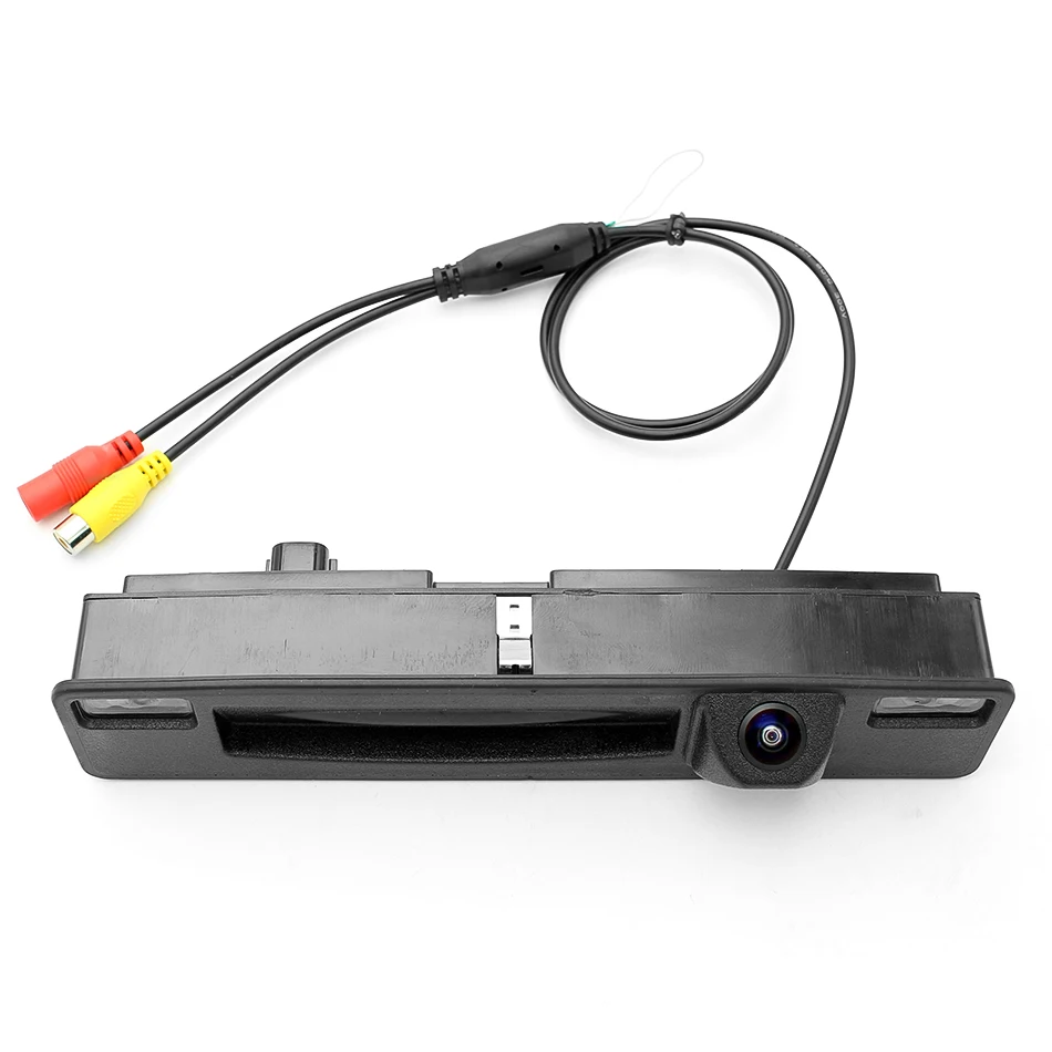 

GreenYi Reversing Dynamic Tracks CCD Car Rear View Camera For Ford Focus 2015 2016 2017 Trunk Handle Switch Camera