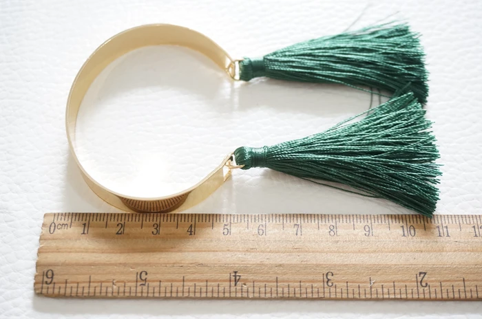 Модные женские модные и зеленые с бахромой, красивый браслет может быть тонкой настройкой 6,5 см