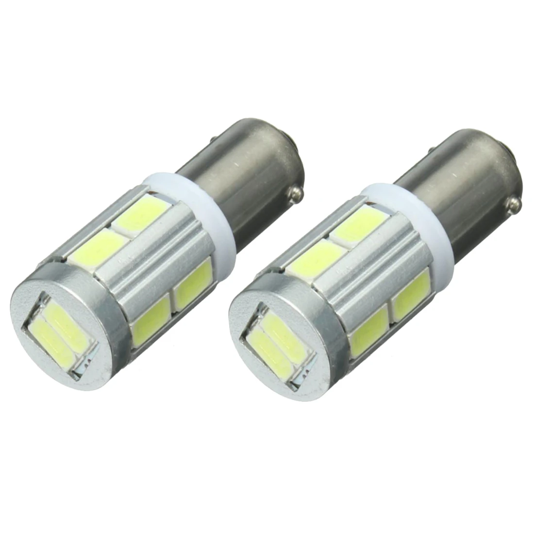 Промо-акция! 2x Универсальный BA9S H6W 10SMD светодиодный лампы бокового повторителя Canbus Error Free 6000 k белый