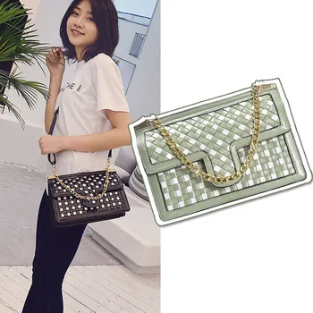 

Weaving crossbody bags for women 2019 summer Beach bag PU leather soft women's shoulder bag Flap Messenger Bags small handbags