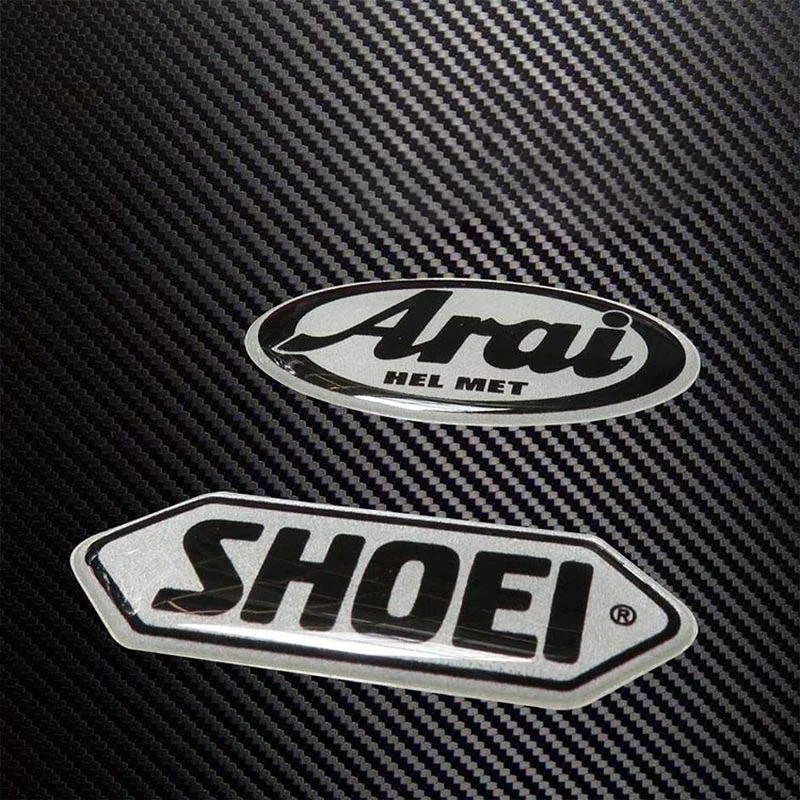

3D Rubber Waterproof Motorcycle Helmet Stickers Decals a-g-v-1 Helmet Logo Stickers Arai Reflective Epoxy Shoei